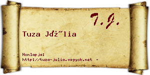 Tuza Júlia névjegykártya
