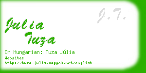 julia tuza business card